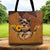 Yorkshire Terrier Holding Sunflower, Tote Bag Printed Leather Pattern For Dog Mom, M0402, LIHD