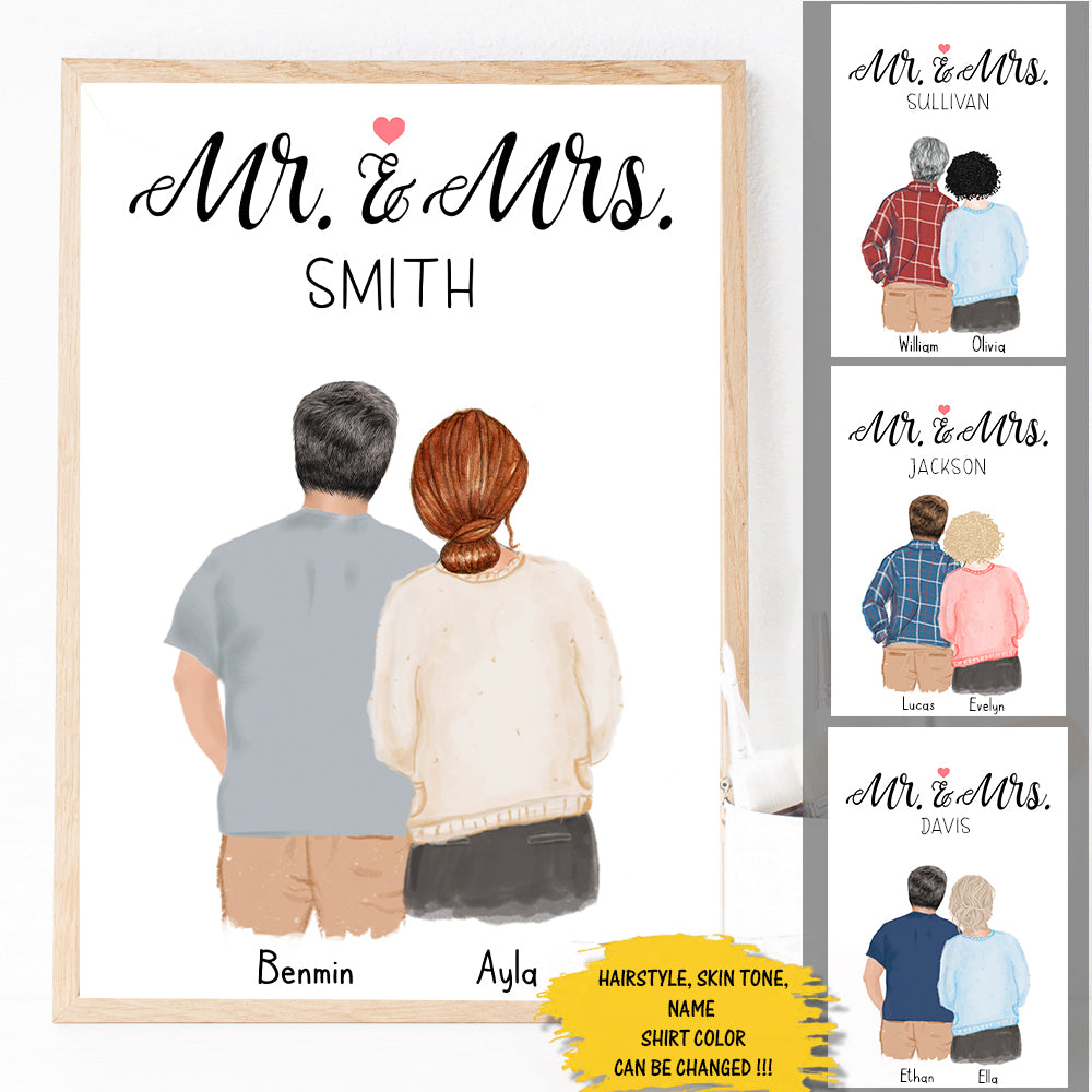 Mr and Mrs Anniversary Poster - LIHD
