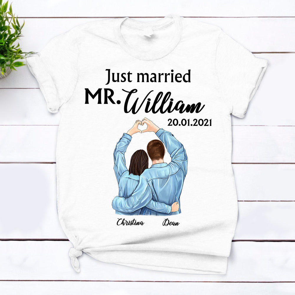 Just Married Mr. & Mrs. - Couple Shirt - TD98-96 - PHTS