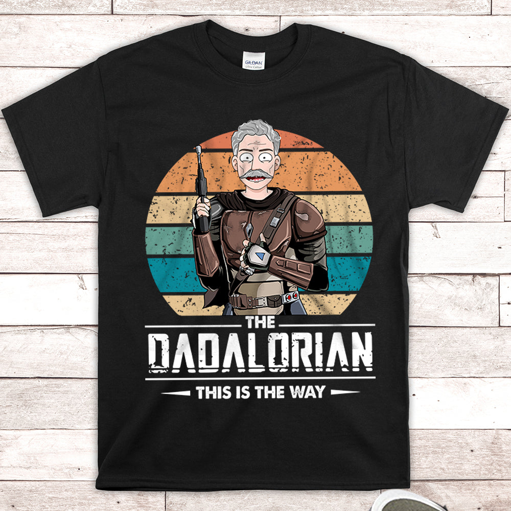 Dadalorian Personalized Shirt For Dad, Daddy Shirt, UOND Vr2