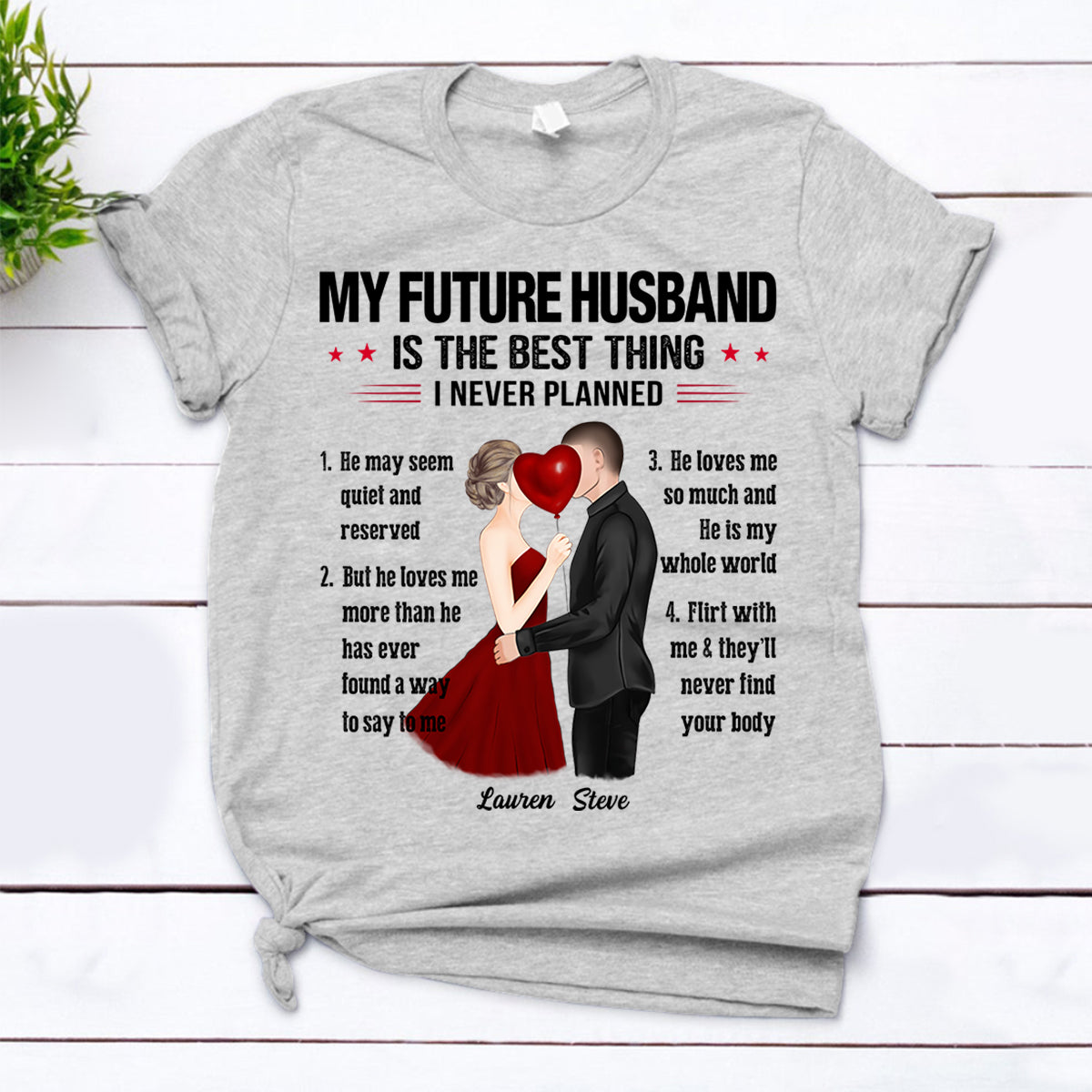 My Future Husband is the Best Thing I Never Planned, Best Gift for your Future Wife, Anniversary Gift HG98 HUTS