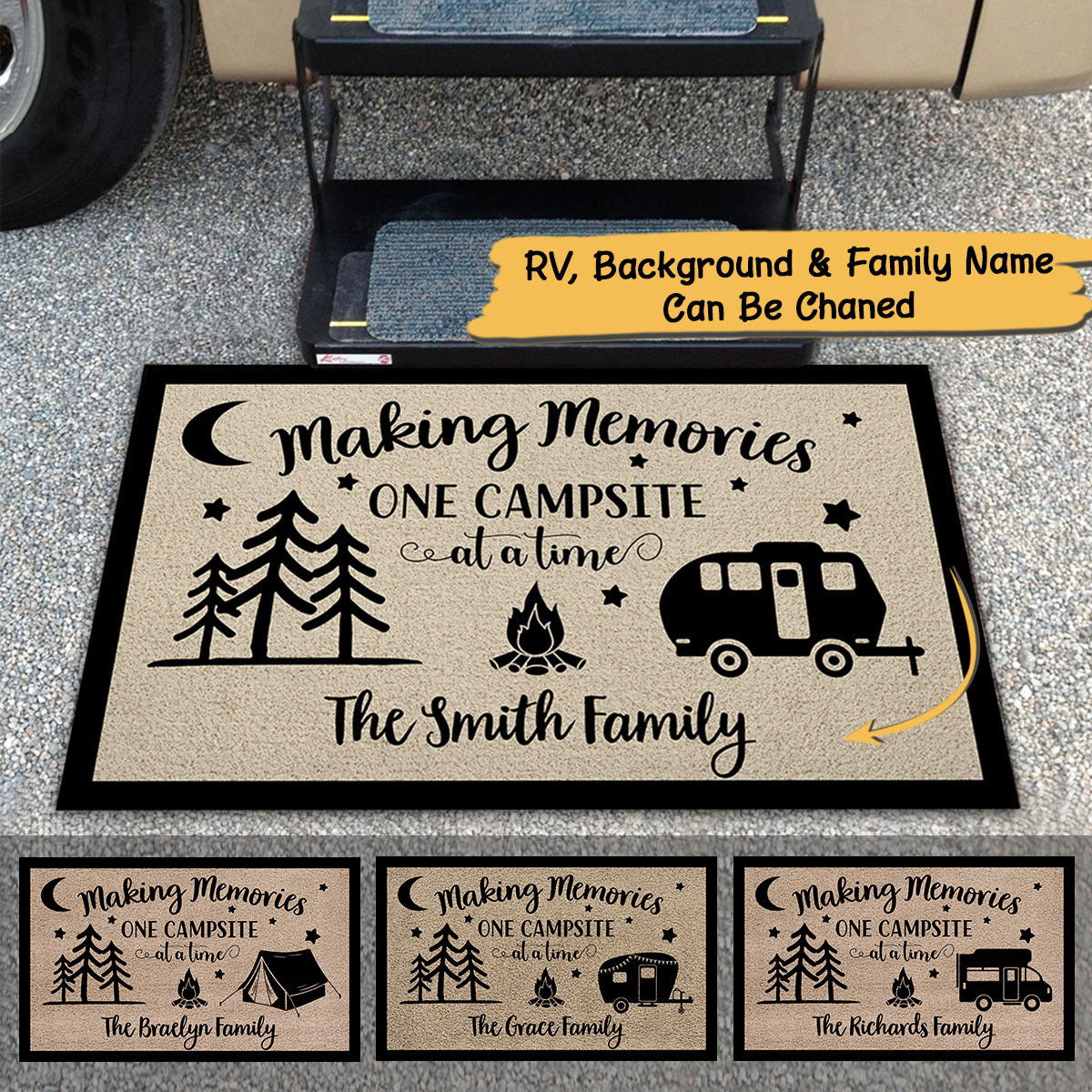 Camping Doormat - Making Memories One Campsite At a Time Vr2 M0402 - TRHN