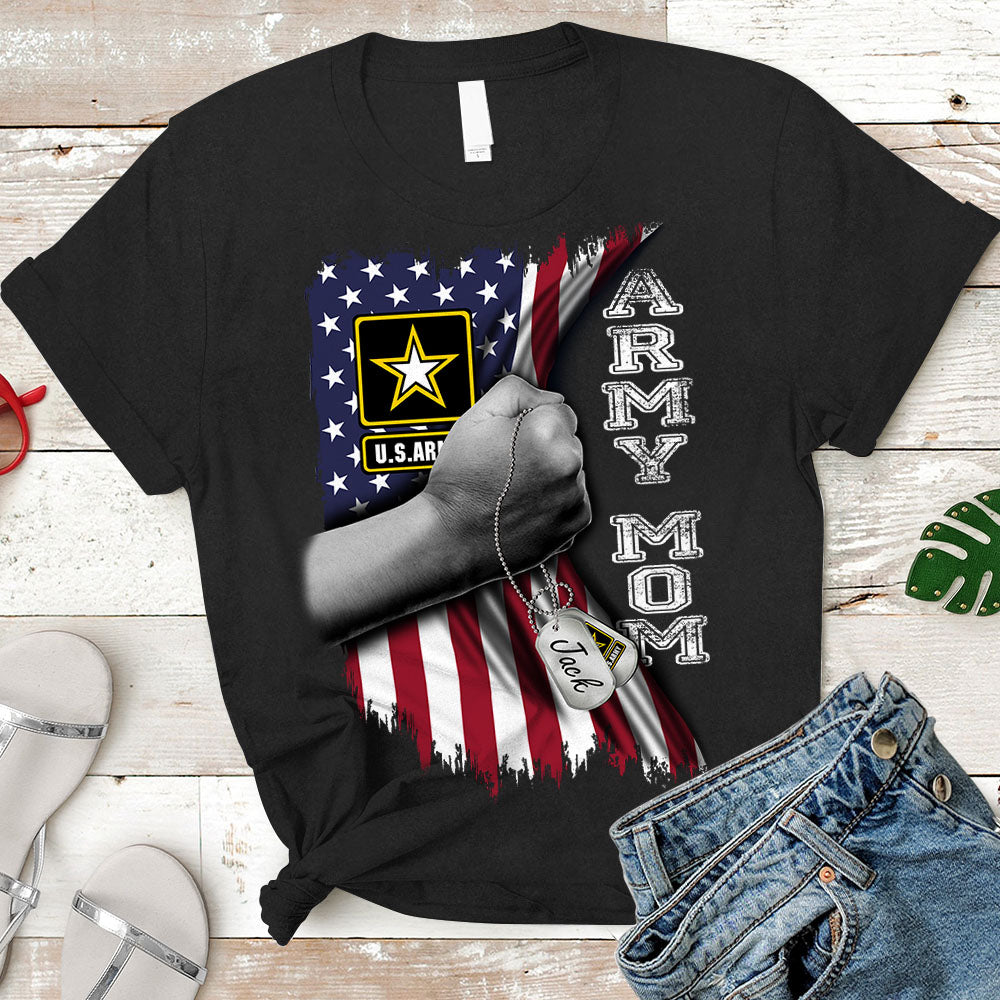 Custom-Flag American-Army-Gifts For Relatives-Mom, Dad, Aunt...B1504