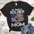 Soldier Mom Gift, My Favorite Soldier Calls Me Mom, Soldier Mother T-Shirt - Personalized Soldier's Name & Family Member - TRHN