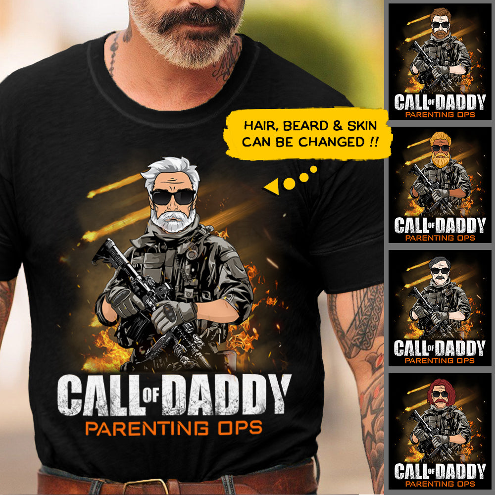 Call Of Daddy Parenting Ops Personalized Shirt , For Dad, Daddy Shirt, UOND
