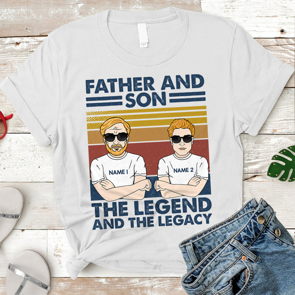 Personalized Father And Son Best Friends For Life Shirt, Father And Son Personalized Shirts - TRHN