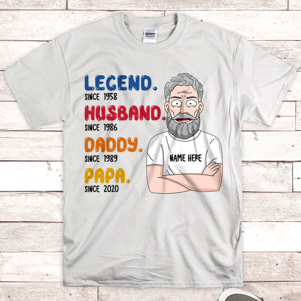 Personalized The Legend Grandpa Old Man Shirt - Funny Man - UOND