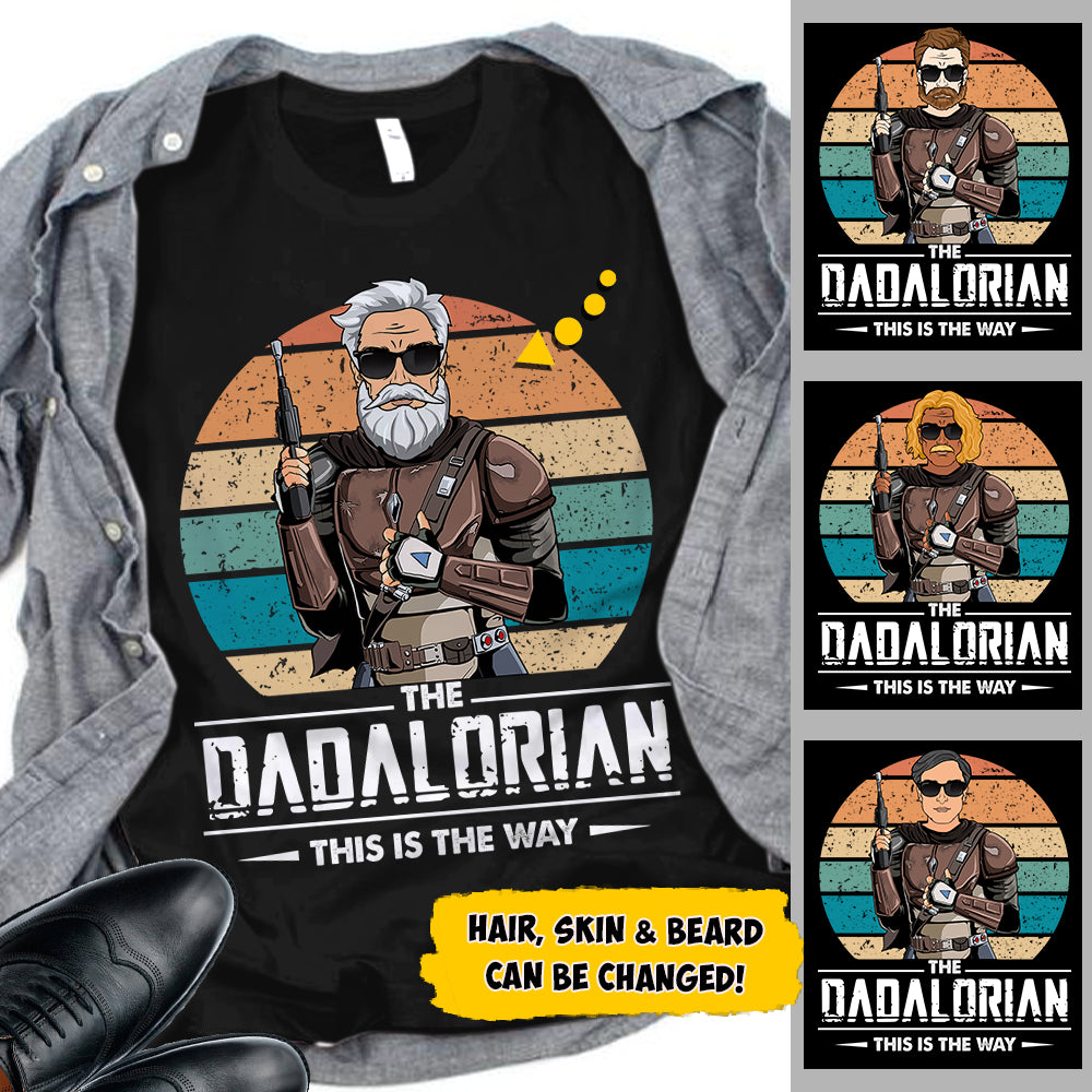 Dadalorian Personalized Shirt For Dad, Daddy Shirt, UOND - New