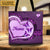 Grandma Heart Violet Butterflies Printed Pattern Personalized Tote Bag For Grandma Hn98 Do99