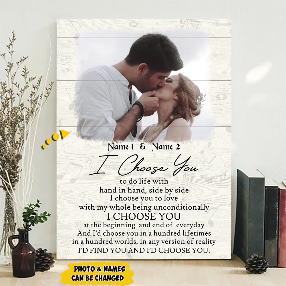 Personalized  I Choose You To Do Life Canvas/Poster - DO99